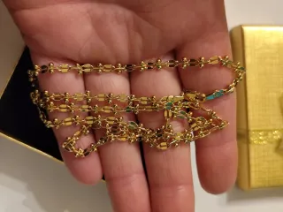 Collar de oro 18 k liminado