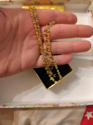 Collar de oro 18 k liminado