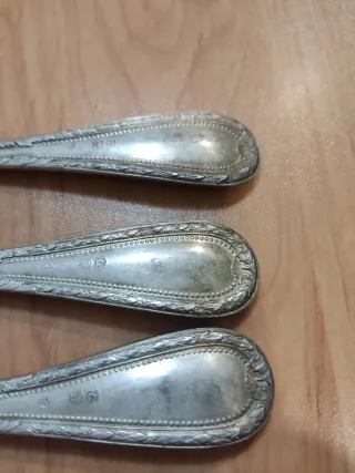 3 coltelli per pesce in argento 80%