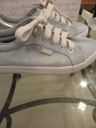 Zapatillas terciopelo estrellas talla 32