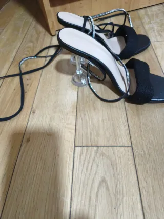 Sandalias Off-White Negras Multicolor