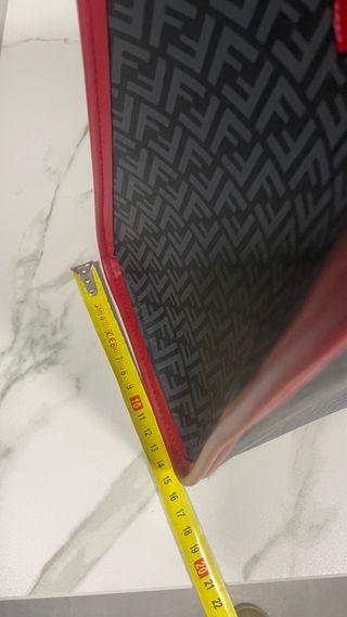 Bolso Fendi Roma Gris ,Rojo y azul marino