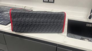 Bolso Fendi Roma Gris ,Rojo y azul marino