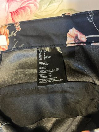 Pantalones H&M Estampado Floral Amapolas