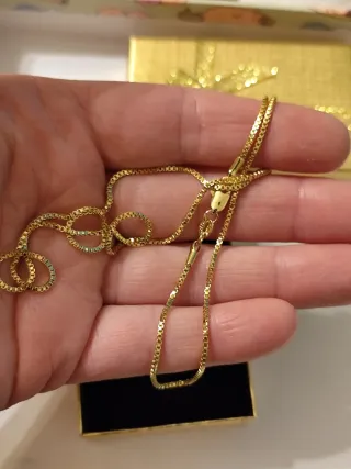 Collar de oro 18 k liminado