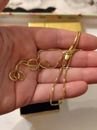 Collar de oro 18 k liminado