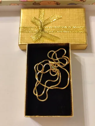 Collar de oro 18 k liminado