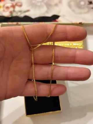 Collar de oro 18 k liminado