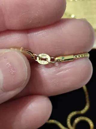 Collar de oro 18 k liminado