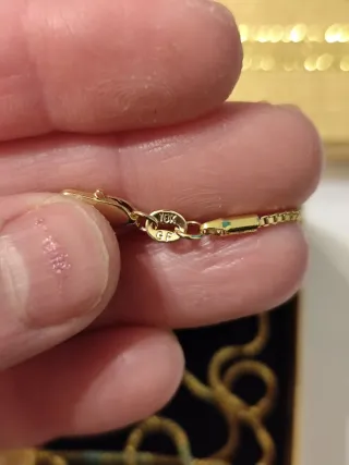 Collar de oro 18 k liminado