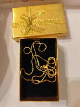 Collar de oro 18 k liminado