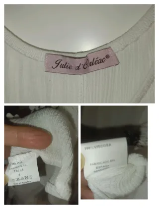 Camisa larga blanca con encaje