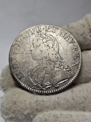Moneda de plata 1 Ecu 1726 A de Francia París
