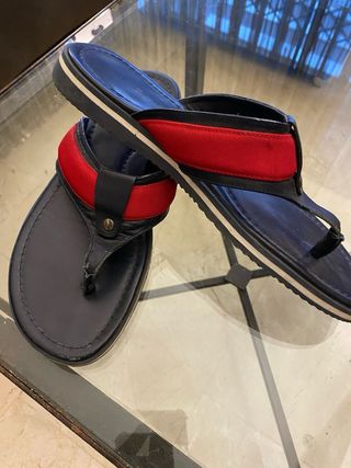 Sandalias Zegna Sport Hombre Azul/Rojo