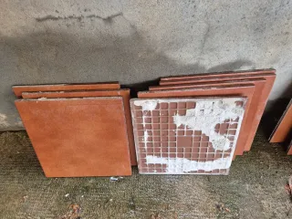 11 m2 Baldosas terracota