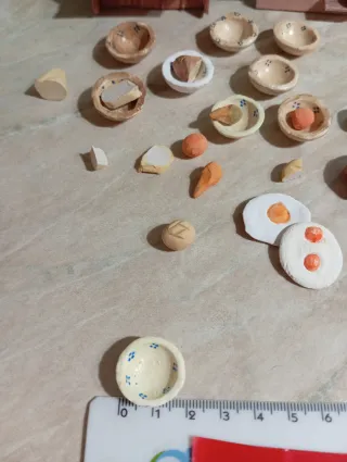 Miniature per presepe, piattini terracotta