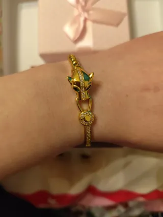 Pulsera chapado en oro 18 k