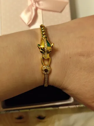 Pulsera chapado en oro 18 k