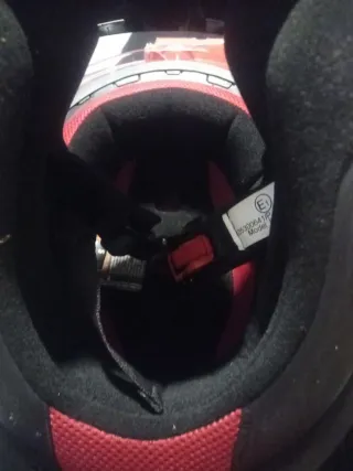 Casco Moto Chica Talla S Flores Morado Rosa