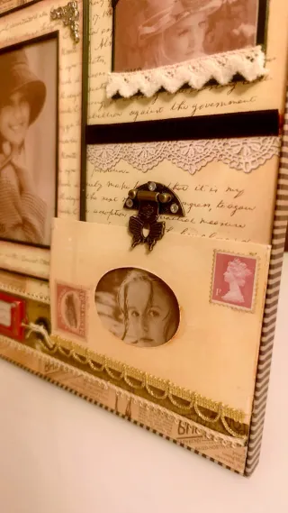 Marco de Fotos Vintage Romántico