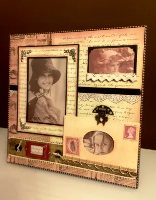 Marco de Fotos Vintage Romántico