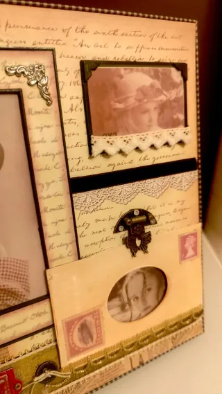 Marco de Fotos Vintage Romántico