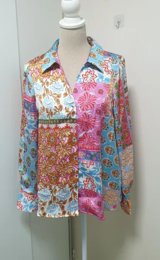 Camisa Zara Estampada Mujer