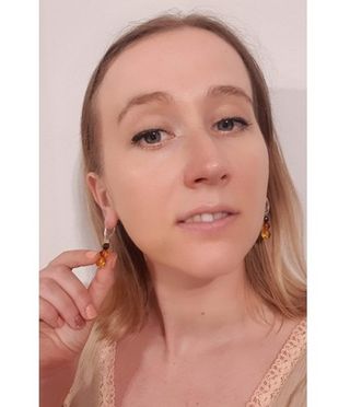 Pendientes Ámbar Báltico y Plata 925