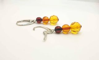Pendientes Ámbar Báltico y Plata 925