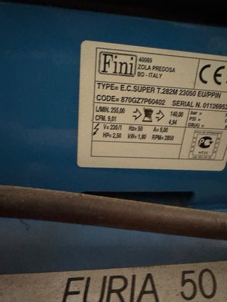 Compresor de aire azul