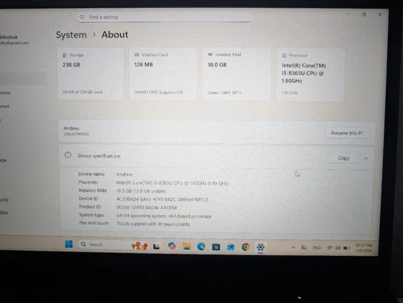 Lenovo ThinkPad T490 i5-8365U | 16GB RAM 256GB SSD afbeelding 5