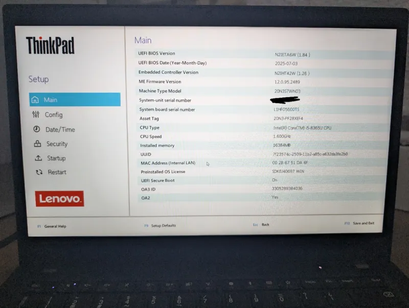 Lenovo ThinkPad T490 i5-8365U | 16GB RAM 256GB SSD afbeelding 7