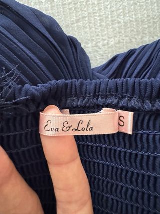 Vestido azul marino invitada