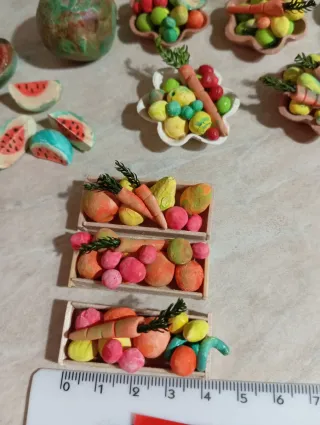 Miniature per presepe: Banco della frutta