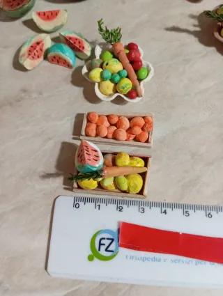 Miniature per presepe: Banco della frutta