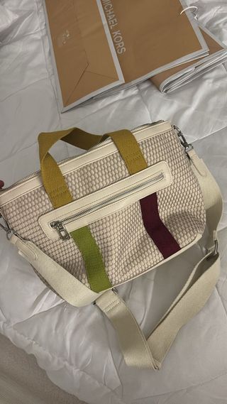 Bolso Don Algodón Beige Multicolor