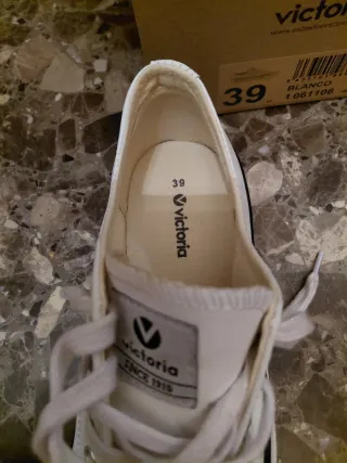 Zapatillas Victoria Mujer Talla 39 Blancas