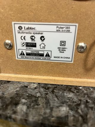 Altavoces Labtec Negro/Gris