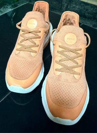 Zapatillas Geox Mujer Naranja/Blanco