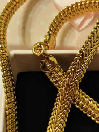 Collar de oro 18 k liminado