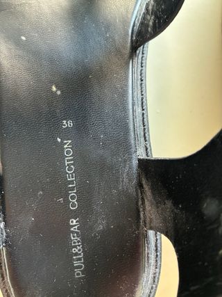 Sandalias negras plataforma mujer