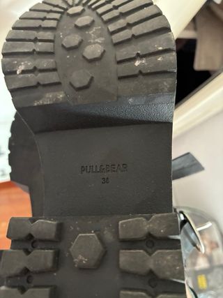 Sandalias negras plataforma mujer