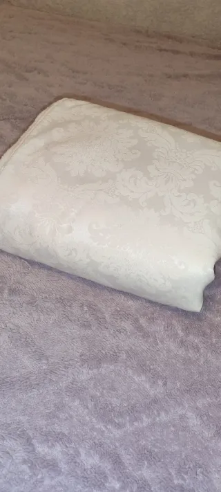 Pañolón fallera polar blanco hueso