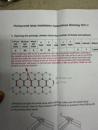 Luminaria Hexagonal LED para Parking/Detailing