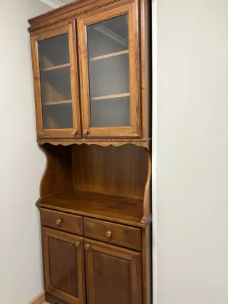 Chinero de madera de castaño