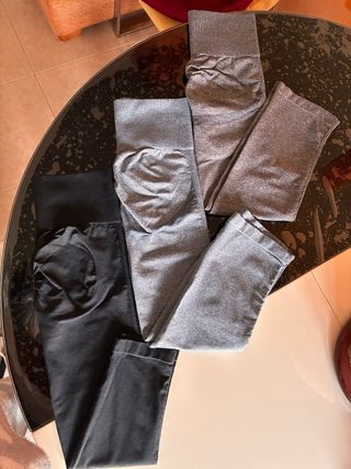 Pack 3 Leggings Push Up Talla Única