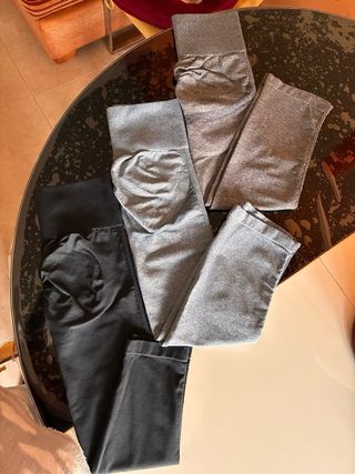 Pack 3 Leggings Push Up Talla Única