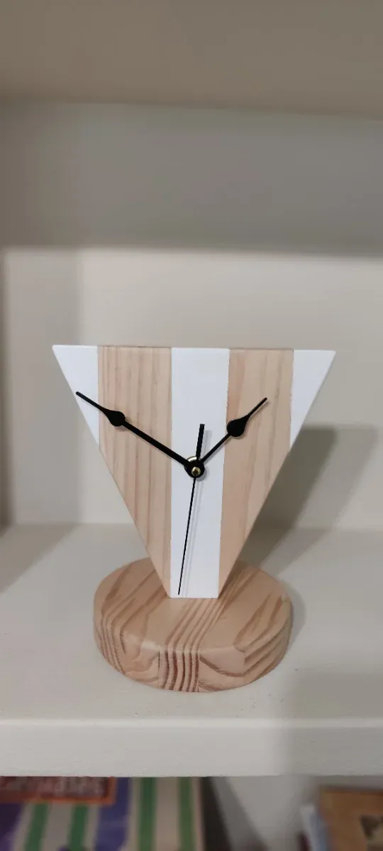 Relojes de mesa decorativo madera y pintura