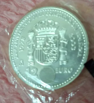 Moneda Plata 12€ 2003 Aniversario Constitución