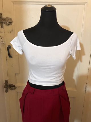 Falda vintage Emmanuelle Khanh fucsia